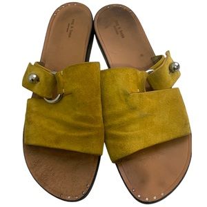 Rag & Bone women’s Suede Slides Suede Size EU 40 mustard yellow US 9.5